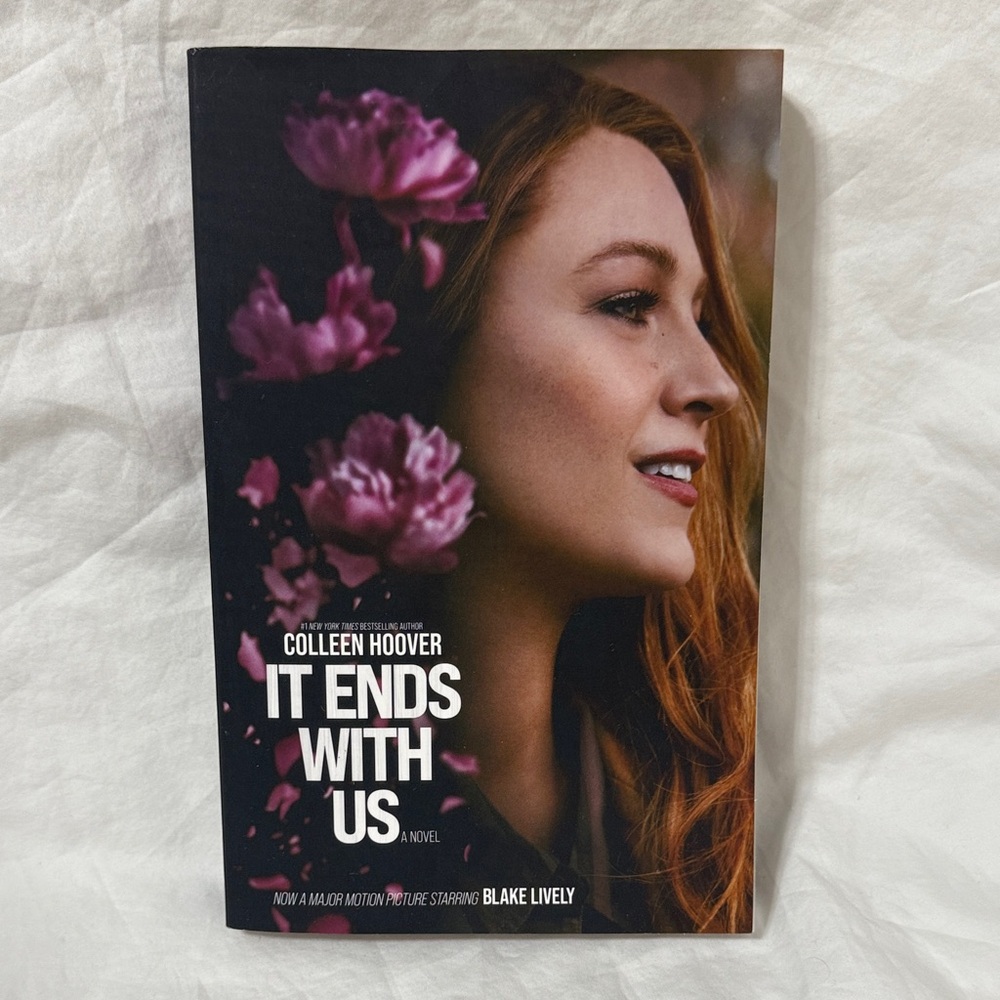 “It Ends With Us” Paperback Romance Novel by Colleen Hoover